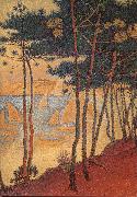 Paul Signac Sail boat and pine Spain oil painting artist